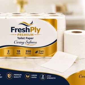 FreshPly Premium Toilet Paper - 2 Ply, 350 sheets