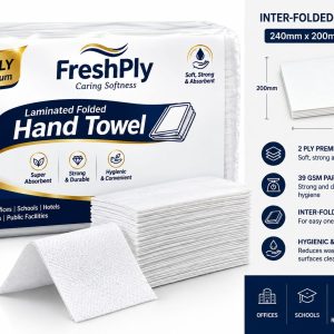 2 Ply Laminated Folded Hand Towel