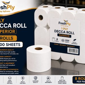 1 Ply Decca Roll 3 000 - Superior ( 300 m x 100 mm 19 gsm 54 mm core )