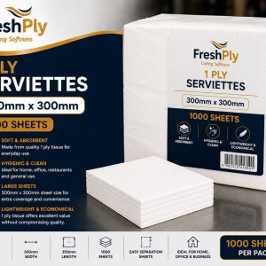 1 Ply Serviettes ( 300 mm x 300 mm )