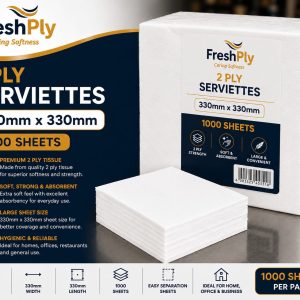 2 Ply Serviettes ( 300 mm x 330 mm )
