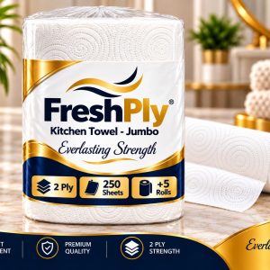 2 Ply (250 sheets) Kitchen Towel - Jumbo