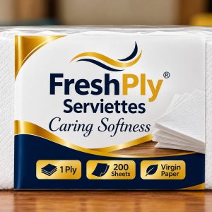 1Ply FreshPly Serviette 200 Sheets